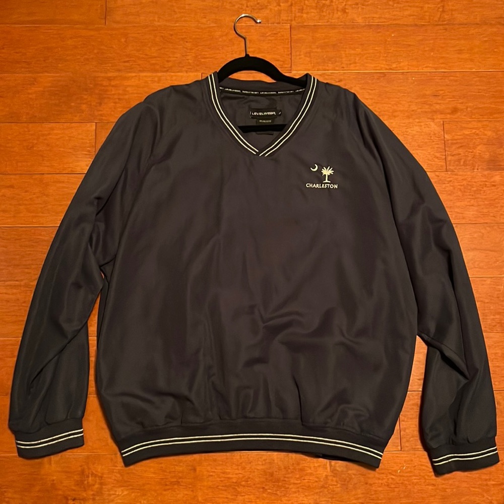Charleston Golf Windbreaker Men’s Size Large Navy Blue